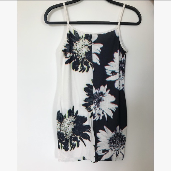 ASOS Dresses & Skirts - ASOS bodycon spaghetti strap 90s B&W dress